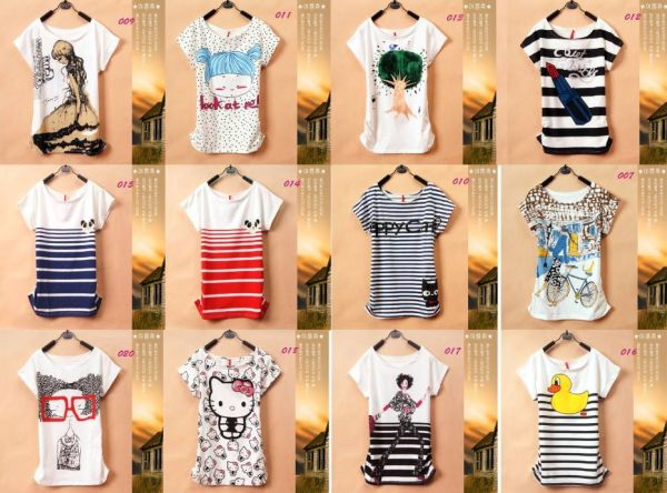 CAMISETAS EM ALGODÃO VÁRIOS MODELOS